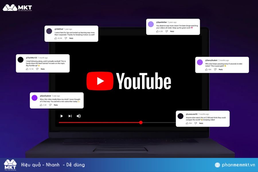 Nguyên nhân khiến kênh Youtube tương tác kém